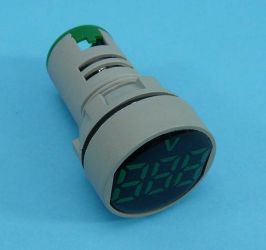 WOLT.20-500VAC GREEN LED OKRĄG.28mm
