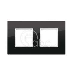 Ramka ozdobna Eikon Evo, 2+2M, Black Diamond, 21643.76