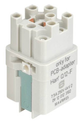 Harting 09120123102 Wstawka pinowa męska 12 lutowane 1 szt.