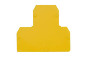 Płytka skrajna do złączek dwupiętrowych ZUG-G21-24 żółty PSU-4/2Z A41-0401