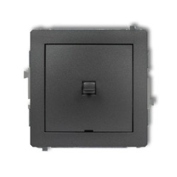DECO Mechanizm łącznika krzyżowego w stylu amerykańskim (jeden klawisz bez piktogramu) grafitowy 11DWPUS-6.1