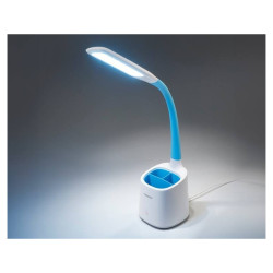 Lampka biurkowa LED TS-1809 6W Z przybornikiem, Blue, 3000/4000/6000K