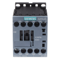 Przekaźnik pomocniczy 24 V dc Siemens styki: 4 10 A 4NO Montaż na szynie DIN Śruba 3RH2140-1BB40