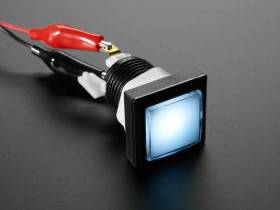 Adafruit LED Illuminated Pushbutton - 30mm Square