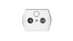 Trend Gniazdo Antenowe Rtv Przelotowe 9Db Biały G9p