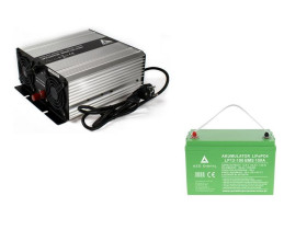 Zestaw zasilania awaryjnego Sinus UPS-1200SR 1200W + AKU 100Ah 12V LiFePO4 BMS