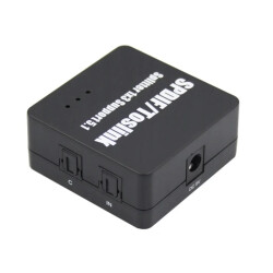 Rozgałężnik - spliter sygnału optycznego TOSLINK SPDIF 1x3