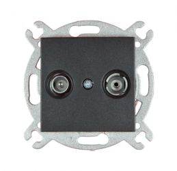 Gniazdo VIKO RTV końcowe - antracyt - NOVELLA