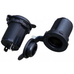 gniazdo zapalniczki montażowe, z nakrętką i klapką