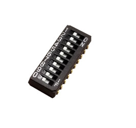 Przełącznik suwakowy, 10PST, SMD, 100 mA, Nidec Components