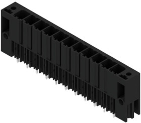 Pin header, 11 pole, pitch 7.62 mm, straight, black, 1930910000