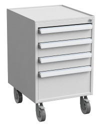 Blok szuflad, kolor: Szary, materiał: , materiał: stal, 700mm x 450mm x 520mm, Treston