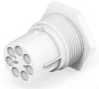 Plug housing, 5 pole, crimp connection, straight, 293688-3