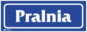 Samoprzylepna tabliczka ostrzegawcza /PRALNIA/ 22/T/F