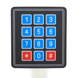 Klawiatura membranowa numeryczna 12 przycisków 3x4