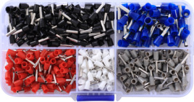 Wire end ferrules kit, isolated, 400 pieces, 22C482