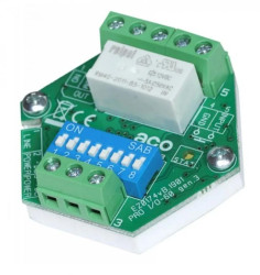 Moduł rozszerzeń 1x wejście zwierne (NO) 1x wyjście przekaźnikowe (NC/NO) do magistrali systemu PRO PRO I/O-60