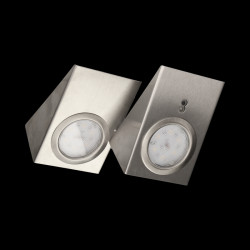 Lampa oświetleniowa meblowa LED zestaw 2szt INOX / OR-AE-13118