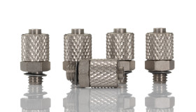 Złączka pneumatyczna M5 męskie Wciskane 6 mm SMC Adapter gwintowany prosty M5 męskie