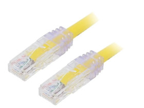 UTPSP1MYLY Patch cord TX6™ PLUS,U/UTP 6 linka Cu LSZH żółty 1m 24AWG