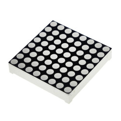 Opencircuit 8x8 dot matrix display - rood, 3mm, common anode