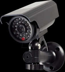 DUMCBS10BK Dummy Security Camera, Bullet, IP44, Black