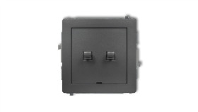 Deco Przycisk Żaluzjowy W Stylu Amerykańskim Grafitowy 11Dwpus-8