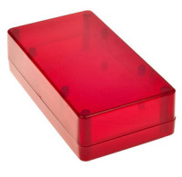 Z-78-cz Obudowa z tworzywa Z78cz wymiary: 154x85x43mm - pełna - półprzeźroczysta, czerwona - ABS