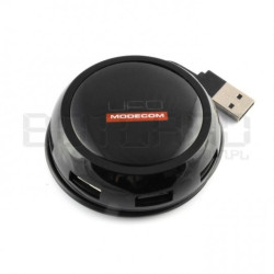 HUB USB 2.0 aktywny 7-portów Modecom UFO z zasilaczem 5V/2A