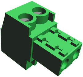 Złącze PCB 2 -pinowe raster 3.81mm Montaż na kablu TE Connectivity