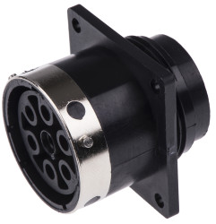 Złącze wielostykowe przemysłowe 7-pinowe, panelowe Gniazdo ITT Cannon