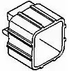 Contact protection insert, 8 pole, for cap housing, 174985-7