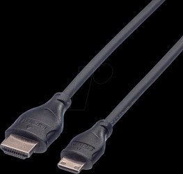 11045580 HDMI-A Stecker &gt; HDMI Mini-C Stecker, mit Ethernet, 2 m