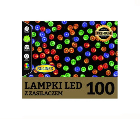 Lampki choinkowe zewnętrzny 100l lampki led 4,95m dekoracji w lini zielony przewód multikolor 13-111