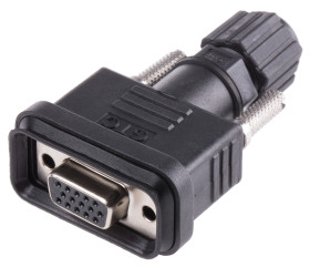 Złącze D-Sub 15-pinowe Żeński Proste Montaż na kablu Złoto