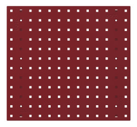 Panel wiszący na narzędzia Panele ścienne Poziomy panel w kolorze karmazynowej czerwieni zawartość Panel poziomy Stal