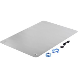 TRU COMPONENTS TC-9511200 bench mat set grey 900x610x2mm incl. PG cable strap