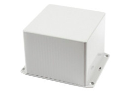 Obudowa Tworzywo ABS odporne na ogień szerokość zew. 120 mm długość zew. 120 mm wys. zew. 94 mm Hammond IP54 Jasnoszary