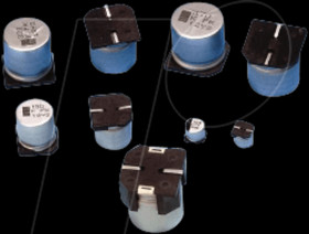 EEEFK0J101UR electrolytic capacitor SMD, 100 µF, 6.3 V, 105°C, Low ESR 5.0 x