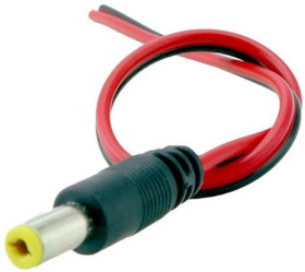 Wtyk zasilajacy na kabelku KW01DC-20