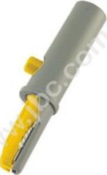 AK 10 GE Krokodylek izolowany, gn.4mm, rozw.7,5mm, żółty, Hirschmann, 930126103, AK10GE