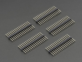 Extra-Long Break-Away 0.1" 16-pin Strip Male Headers - 5 Pack