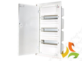 Rozdzielnica podtynkowa 36 modułowa 3x12M drzwi metal IP40 ERP12-3 001101204 ETI