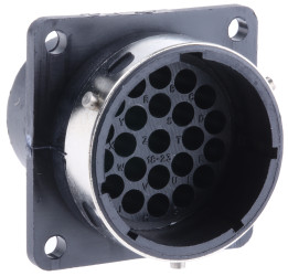 Złącze wielostykowe przemysłowe 23-pinowe, panelowe Gniazdo ITT Cannon