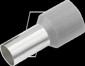 187200 Aderendhülse isoliert 0,14 mm²/6 mm, verzinnt, grau, 100er Pack