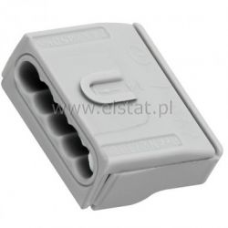 Złącza elektryczne typu Wago 5x2,5mm, szara