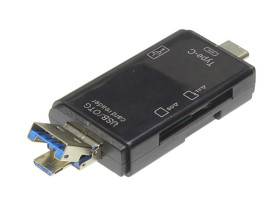 Multi czytnik kart 5w1 USB/USB C/USB Micro OTG