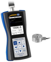 Force meter, with external load cell, 2000 N, 0-2 kN, PCE Instruments PCE-DFG NF 2K