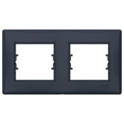 Sedna Ramka podwójna poziom IP44 grafit SDN5810670