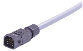 Connection cable, 10 m, plug, 12 pole straight to open end, 0.34 mm², 33501600304100